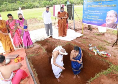 The Foundation Stone Laying ceremony of ‘Infosys Foundation Seva Bharathi Campus for Divyang’