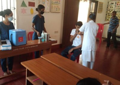 Covid Vaccination at Adamya Chetana