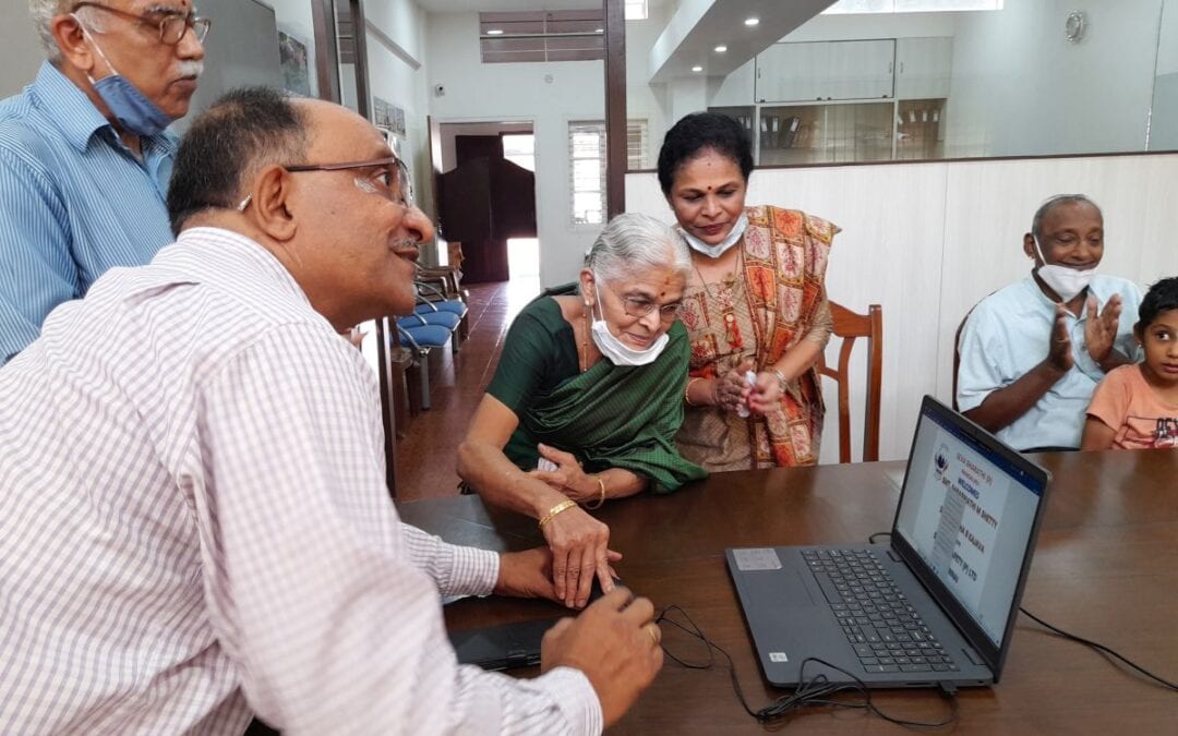 Handing over of Desktops/Laptop to Seva Bharathi