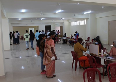 Conduct of Medical & Dental check-up camp at Madhava Vana campus